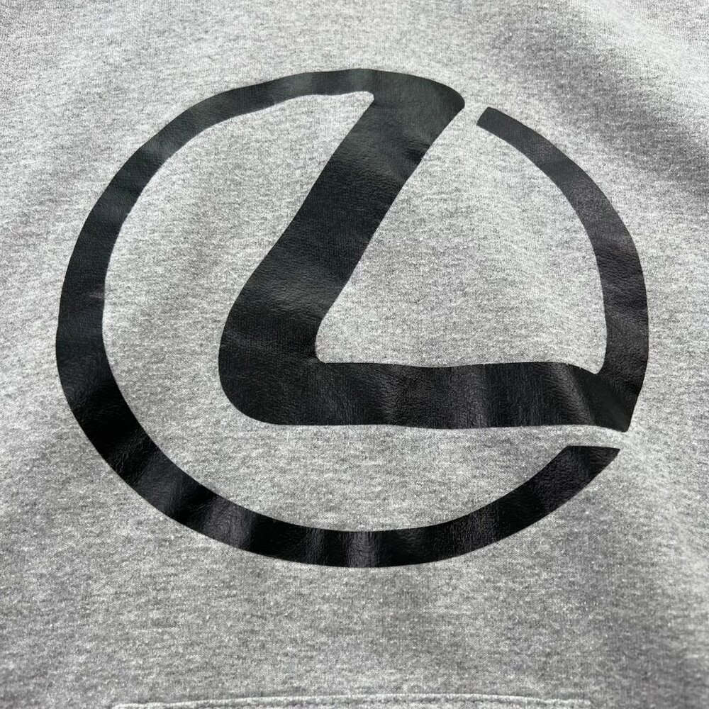 Lexus Gray Fleece Hoodie Sweatshirt Gildan Heavy Blend Youth Small - Picture 3 of 11